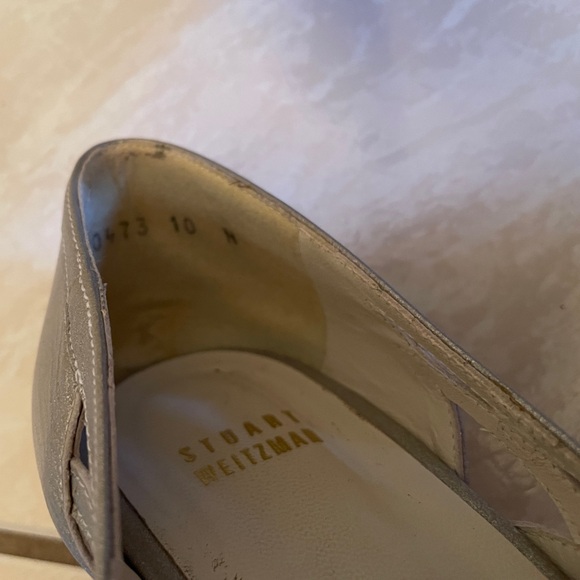 Stuart Weitzman Silver Wedge Sandals - Picture 13 of 14